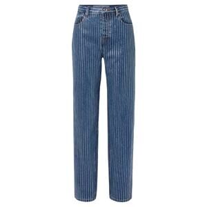 NWT $950 Alexander Wang Skater Stacked Crystal Stripe Embellished Jeans Size 26